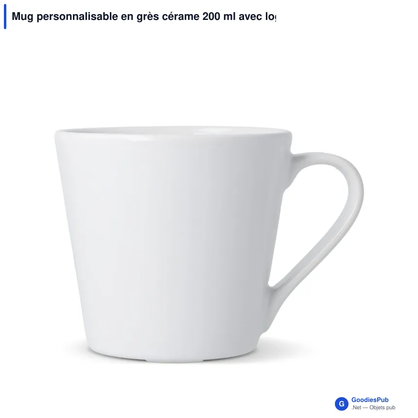 Mug personnalisable en grès cérame 200 ml avec logo - Sagaform Brazil - Image 12