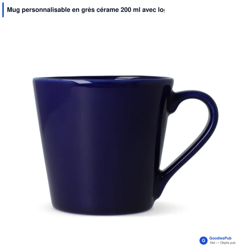 Mug personnalisable en grès cérame 200 ml avec logo - Sagaform Brazil - Image 4