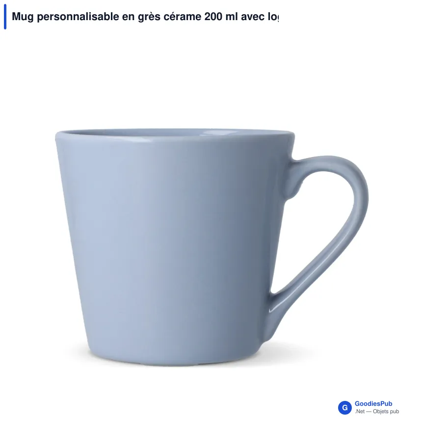Mug personnalisable en grès cérame 200 ml avec logo - Sagaform Brazil - Image 6