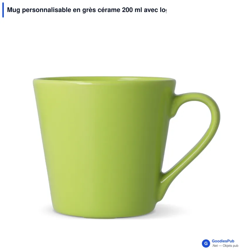 Mug personnalisable en grès cérame 200 ml avec logo - Sagaform Brazil - Image 7