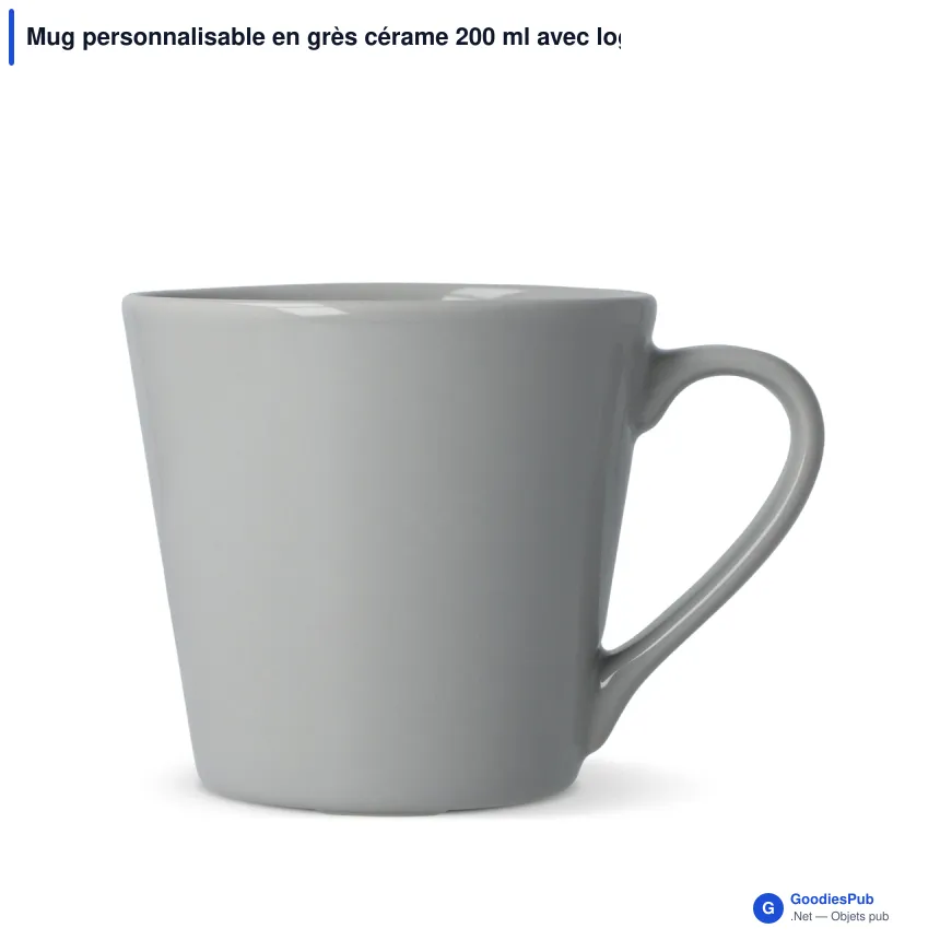 Mug personnalisable en grès cérame 200 ml avec logo - Sagaform Brazil - Image 8