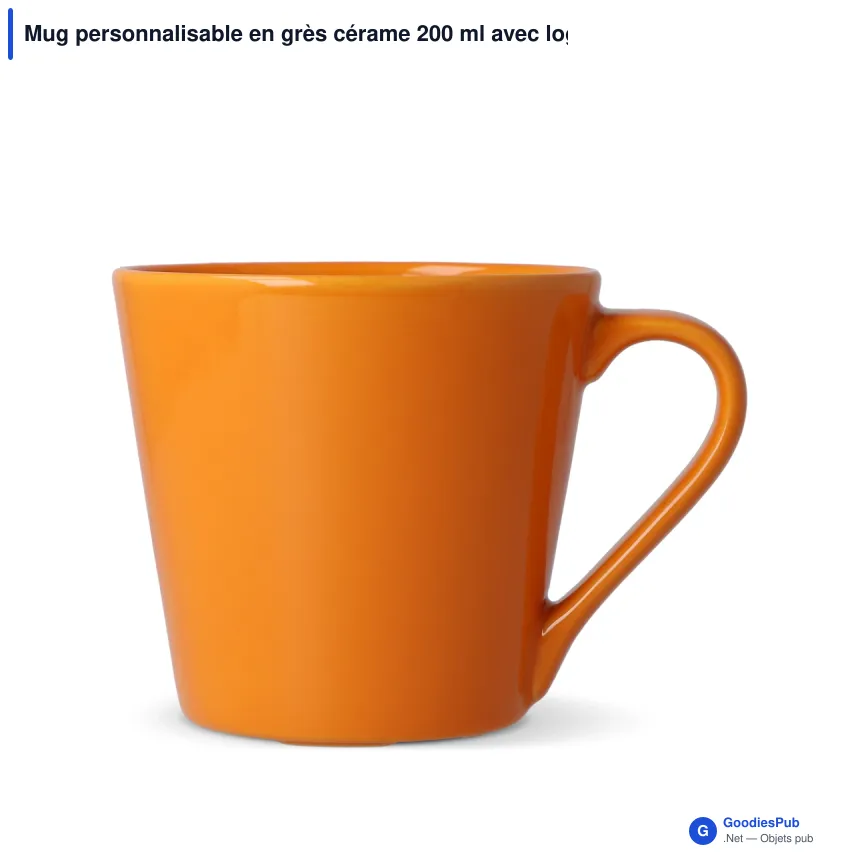 Mug personnalisable en grès cérame 200 ml avec logo - Sagaform Brazil - Image 9