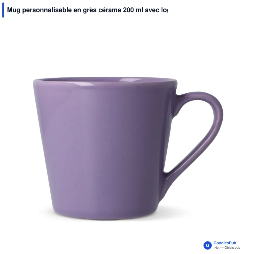 Mug personnalisable en grès cérame 200 ml avec logo - Sagaform Brazil - Image 10