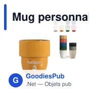 Mug personnalisable en grès cérame 270 ml avec logo - Sagaform Inka - Miniature 1