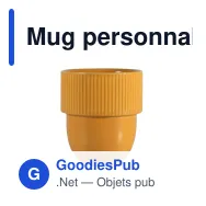 Mug personnalisable en grès cérame 270 ml avec logo - Sagaform Inka - Miniature 3