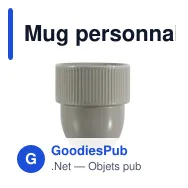 Mug personnalisable en grès cérame 270 ml avec logo - Sagaform Inka - Miniature 4