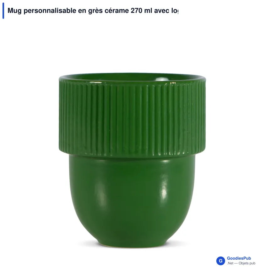 Mug personnalisable en grès cérame 270 ml avec logo - Sagaform Inka - Image 9
