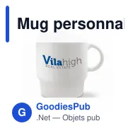 Mug personnalisable en porcelaine 250 ml avec logo - Satellite - Miniature 1