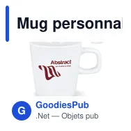 Mug personnalisable en porcelaine 180 ml avec logo - Sensi - Miniature 1