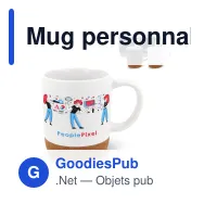 Mug personnalisable en grès cérame 250 ml avec logo - Seville - Miniature 1