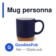 Mug personnalisable en grès cérame 250 ml avec logo - Seville - Miniature 3