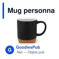 Mug personnalisable en grès cérame 250 ml avec logo - Seville - Miniature 4