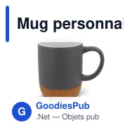 Mug personnalisable en grès cérame 250 ml avec logo - Seville - Miniature 5