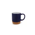 Variante Bleu foncé - Mug personnalisable en grès cérame 250 ml avec logo - Seville