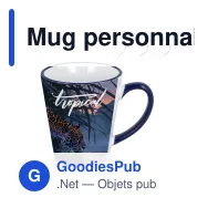Mug personnalisable bord et anse colorés 300 ml avec logo - Melbourne - Miniature 1