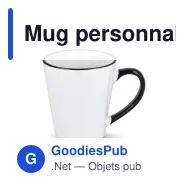 Mug personnalisable bord et anse colorés 300 ml avec logo - Melbourne - Miniature 2