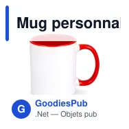 Mug personnalisable intérieur et anse colorés 300 ml avec logo - Oslo - Miniature 2