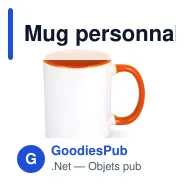 Mug personnalisable intérieur et anse colorés 300 ml avec logo - Oslo - Miniature 3