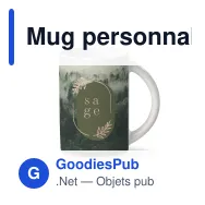 Mug personnalisable en sublimation grès cérame 300 ml avec logo - Marseille - Miniature 1