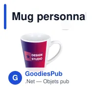 Mug personnalisable en sublimation grès cérame 350 ml avec logo - Melbourne - Miniature 1