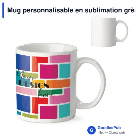 Mug personnalisable en sublimation grès cérame 300 ml avec logo - Oslo