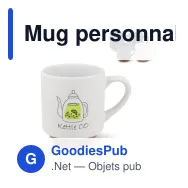 Mug personnalisable en grès cérame 180 ml avec logo - Tallin - Miniature 1