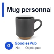 Mug personnalisable en grès cérame 180 ml avec logo - Tallin - Miniature 2