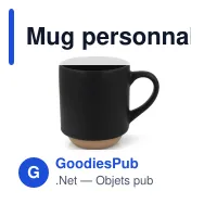 Mug personnalisable en grès cérame 180 ml avec logo - Tallin - Miniature 3