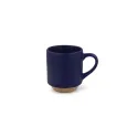 Variante Bleu foncé - Mug personnalisable en grès cérame 180 ml avec logo - Tallin