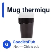 Mug thermique 300 ml avec infuseur | Laura - Miniature 1