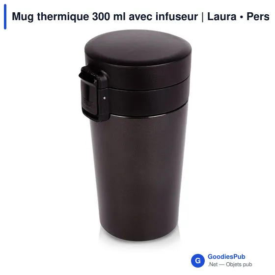 Mug thermique 300 ml avec infuseur | Laura - Image 1