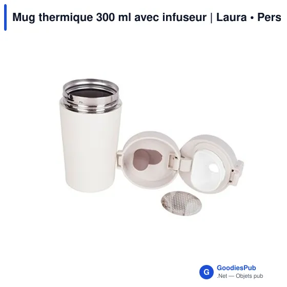 Mug thermique 300 ml avec infuseur | Laura - Image 12