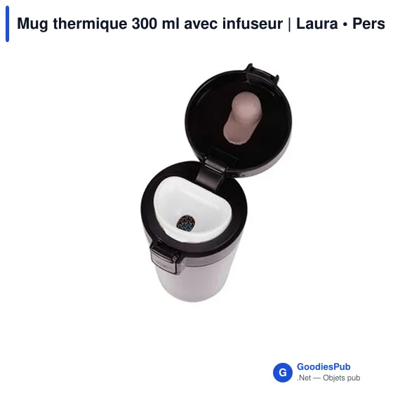 Mug thermique 300 ml avec infuseur | Laura - Image 3