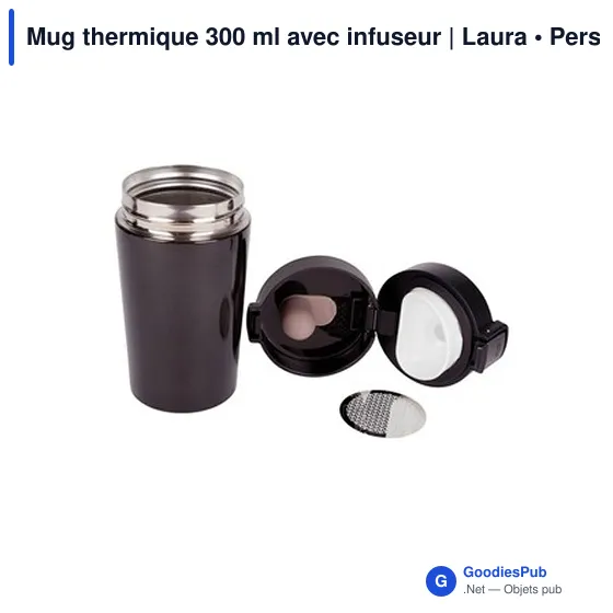 Mug thermique 300 ml avec infuseur | Laura - Image 4