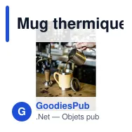 Mug thermique personnalisable 300 ml avec logo | Kol - Miniature 2