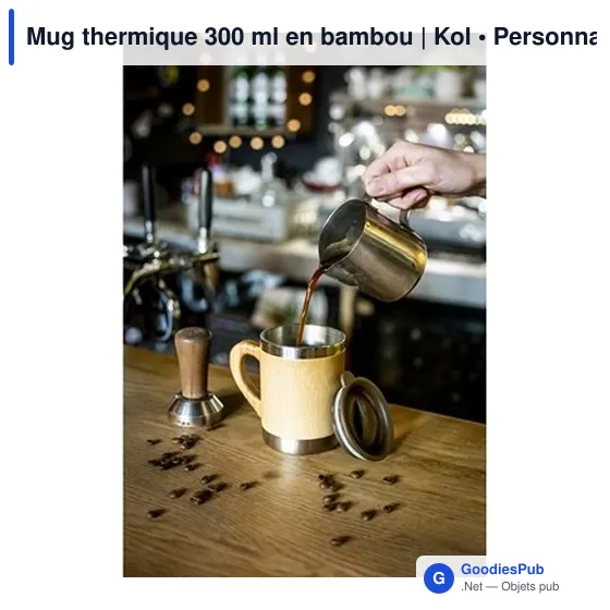 Mug thermique personnalisable 300 ml avec logo | Kol - Image 2