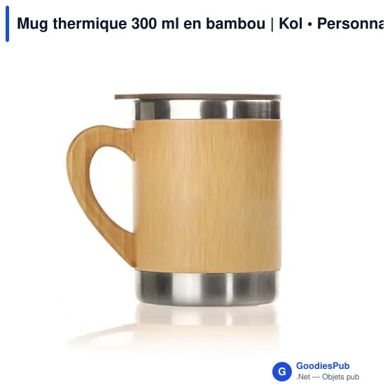 Mug thermique personnalisable 300 ml avec logo | Kol - Image 11