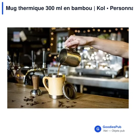 Mug thermique personnalisable 300 ml avec logo | Kol - Image 3