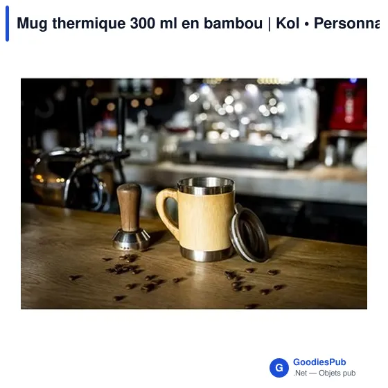 Mug thermique personnalisable 300 ml avec logo | Kol - Image 4