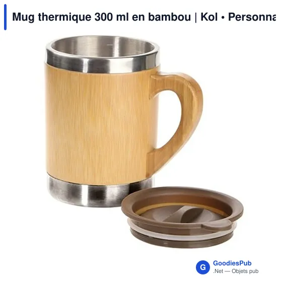 Mug thermique personnalisable 300 ml avec logo | Kol - Image 5