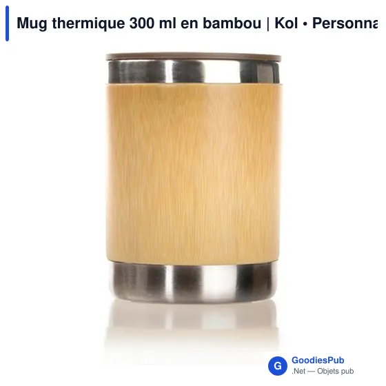 Mug thermique personnalisable 300 ml avec logo | Kol - Image 6