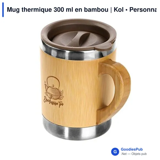 Mug thermique personnalisable 300 ml avec logo | Kol - Image 7