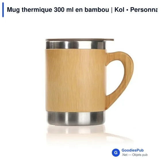 Mug thermique personnalisable 300 ml avec logo | Kol - Image 8