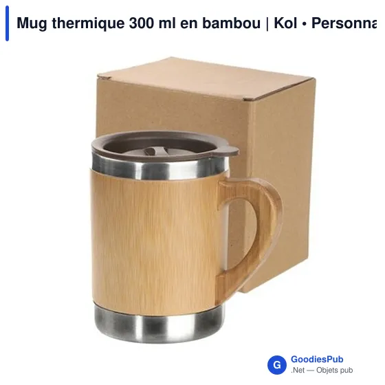 Mug thermique personnalisable 300 ml avec logo | Kol - Image 10
