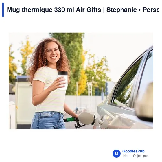 Mug isotherme personnalisable 330 ml avec logo - Air Gifts - Image 2