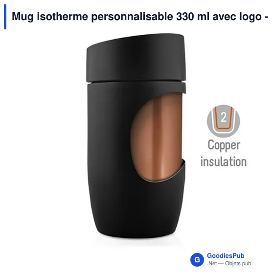 Mug isotherme personnalisable 330 ml avec logo - Air Gifts - Image 11