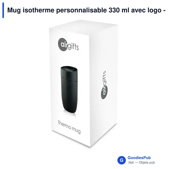 Mug isotherme personnalisable 330 ml avec logo - Air Gifts - Image 12
