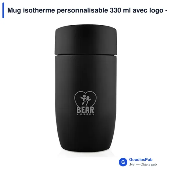 Mug isotherme personnalisable 330 ml avec logo - Air Gifts - Image 8