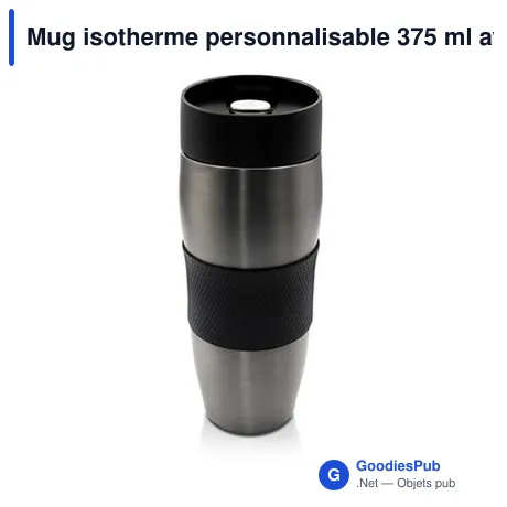 Mug isotherme personnalisable 375 ml avec logo - Air Gifts Jason