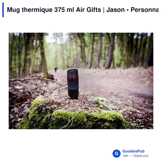 Mug isotherme personnalisable 375 ml avec logo - Air Gifts Jason - Image 2